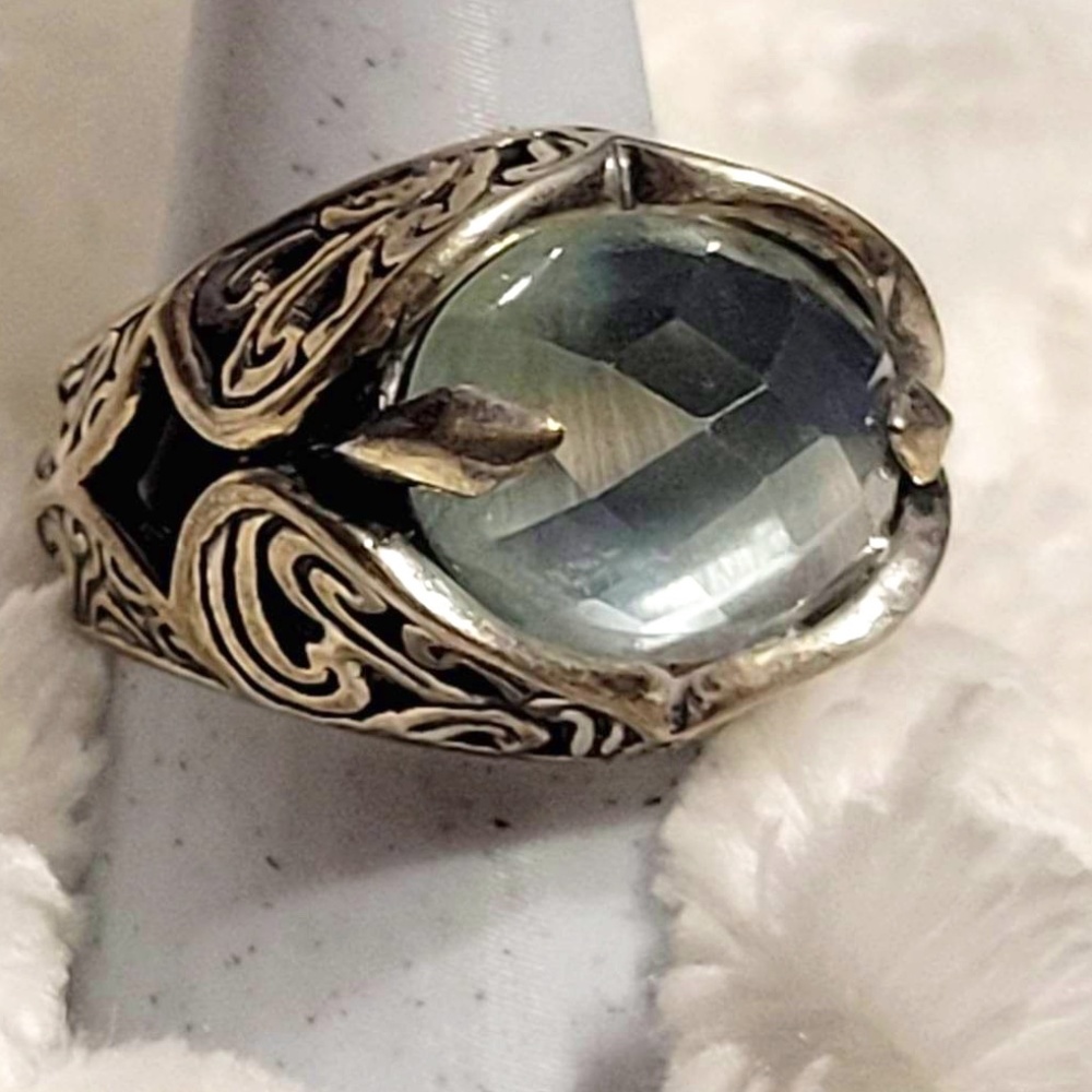 BEAUTIFUL Carolyn Pollack Green Gemstone Ring